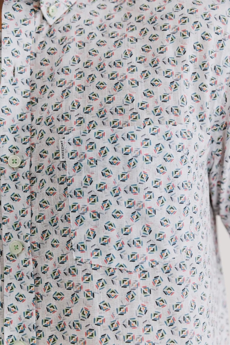 State of Art shirt ss print slub